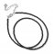 Spinel černý fazetovaný náhrdelník z korálků - 2mm