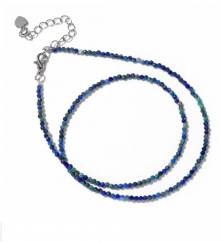 Lapis lazuli náhrdelník fazetovaný - 2mm
